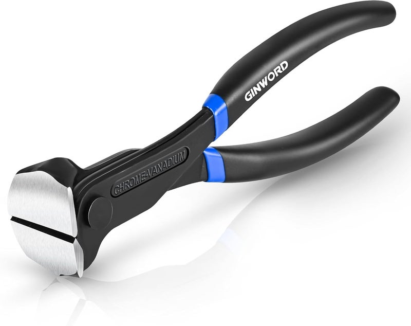 GINWORD 7 Inch Nail Puller, Nail Remover Tool, End Cutting Pliers, Carpenter Tools, Nail Pulling Pliers, End Nippers, Nippers Tool for Pulling Nails and Cutting Wires - Image 1